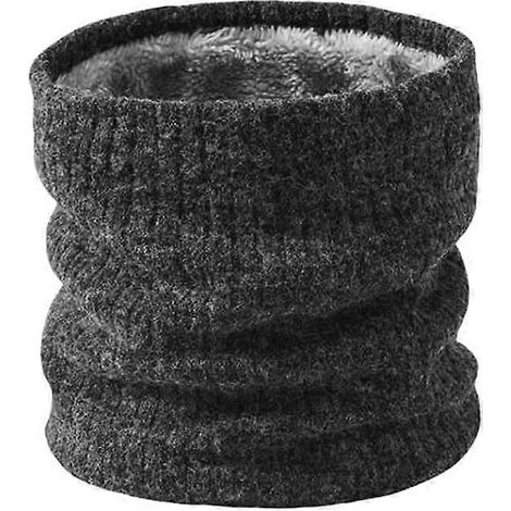 Écharpe d'hiver cache-cou/tour de cou/masque de visage pour hommes et femmes, polaire chaude pour le ski, grise (1/4)