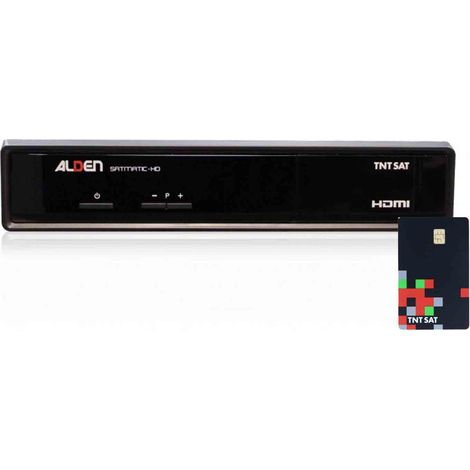 ALDEN Récepteur TV Satellite TNTSAT HD avec Bip intégré Parabole Manuelle