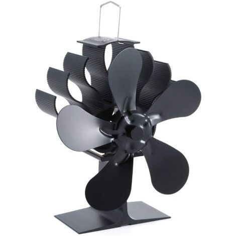 5-blade, heat-powered fireplace fan with blower for wood stoves/fireplaces – Environmentally friendly fan--DTEKGAZ