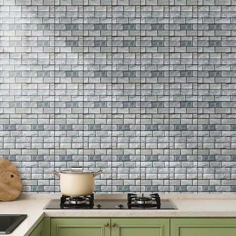 10Pcs Self-Adhesive Wall Tile Stickers (1/5)