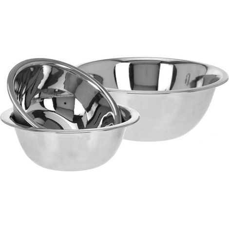 Edelstahlschüssel, 3er-Set Küchenschüssel, 700 ml, 950 ml, 1900 ml (1/4)