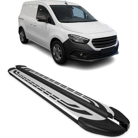 OMAC Trittbretter für Mercedes Citan W420 L1 2021-2026 Alu Schwarz-Silber (1/5)