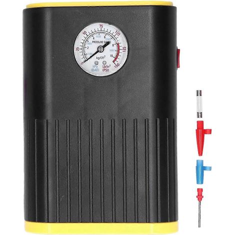 Compresseur d'air automobile, gonfleur de pneus, mini format de poche, affichage LED, 12 V, 120 W (1/4)