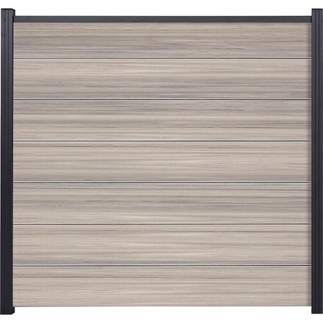 TJÖRN-Serie Zaunset AMETHYST- grau, 7 Lamellen 1795 x 245 mm
