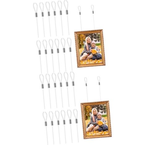 Tofficu Lot de 24 cordons suspension pour cadres photo, ficelles en (1/5)