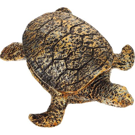 Cache-clés Extérieur de Tortue Couvercle, Boîte Cache-clés Décorative en Matériau Sûr pour Jardin, Conteneur de Rangement de Clés Dissimulé, Accessoire Sécurisé pour Clé