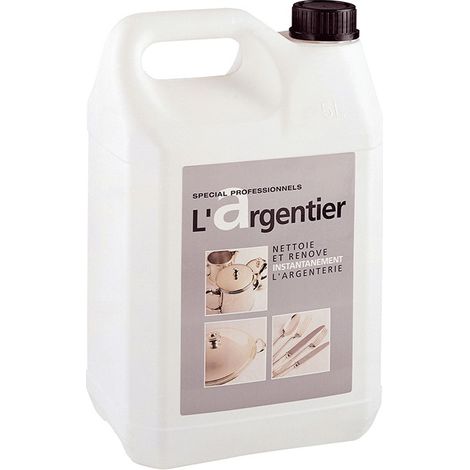 Le Plus De L'Entretien – Nettoyant argentier 5L – Élimine taches et ternissement – Rénovation rapide pour argenterie – Formule efficace