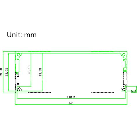 Boîtier de Projet Aluminium Argent Mat 54x145x150mm pour Électronique DIY (1/5)