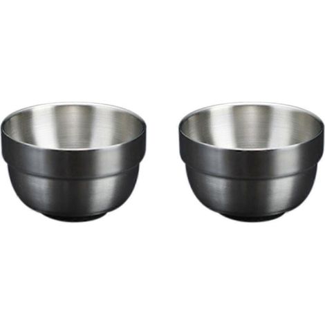 Verre à saké double paroi en acier inoxydable de 80 ml, mini verre à vin blanc, B-- (1/5)