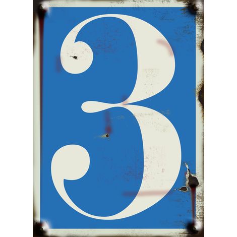 N°3 - vintage rigide adhésif fond bleu - 4004235