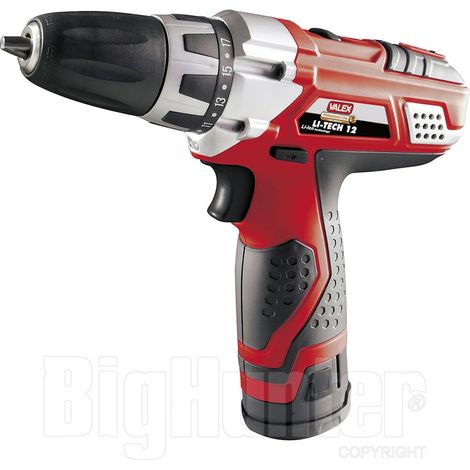 TrAdE Shop Traesio - Trapano Avvitatore A Batteria Litio Li-tech 112 Valex Valigetta 1429362 - (1/2)