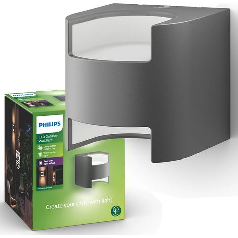 Applique murale extérieure Philips 4,5 W anthracite couleur gazon (1/5)