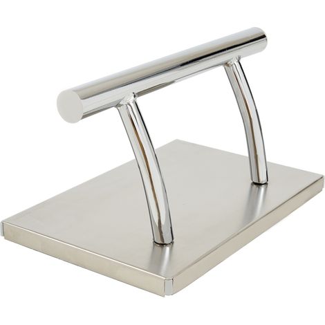 Barberpub Edelstahl Fußstütze Professional Friseurfußstütze, mobile Fuß Pedal Fußauflage, foot rest Fußablage Friseurstuhl Salonausstattung, FT001, (Silber) (1/5)