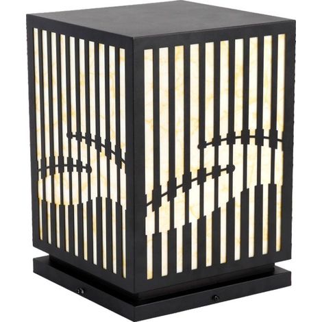 Douille décorative V-TAC E27, corps noir, 230 x 230 x 365 mm, IP65 - 23353 (1/5)