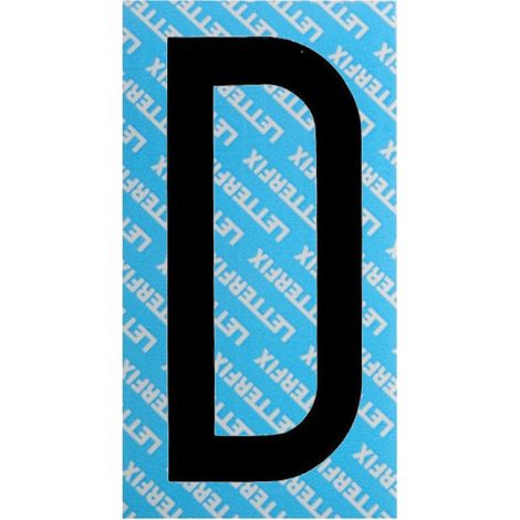 Letra adhesiva negra Serie T80 D Letterfix