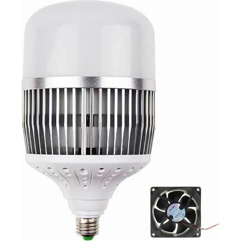 Ampoule LED Haute Puissance E27 / E40 Lampe D'atelier Ampoule à économie D'énergie En Aluminium, Ampoules LED à Lumière Blanche 200W, 6500K Pas De Scintillement, Maison/Commercial (150W,E27) (1/5)
