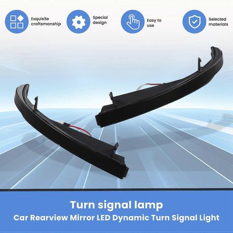 Clignotant dynamique à LED pour rétroviseur de voiture -- (1/5)