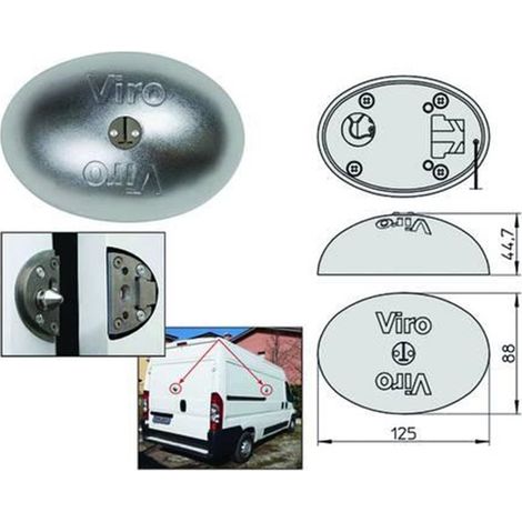LUCCHETTO VAN LOCK PER CAMION E FURGONI IN ACCIAIO INOX 4222- FERR 411028