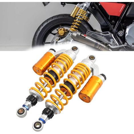 Pièces de rechange pour motos : amortisseur arrière réglable de 350 mm, compatible avec la plupart des modèles de motos. (1/5)
