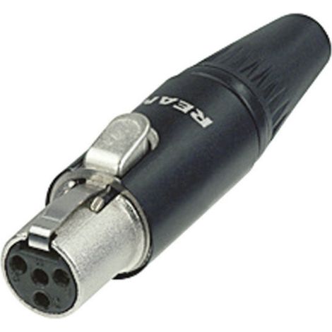 Rean AV RT4FC-B Miniatur-XLR-Steckverbinder Buchse, gerade Polzahl: 4 Schwarz 1 St.
