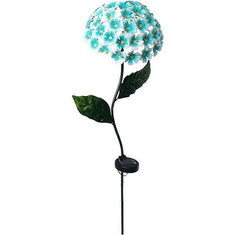 Solarbetriebene LED-Leuchte in Form einer Hortensie, wasserdichter Gartenstecker, Außendekoration für den Rasen, Hoflampe.