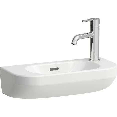 LAUFEN LUA Handwaschbecken, 1 Hahnloch rechts, Becken links, mit (1/4)