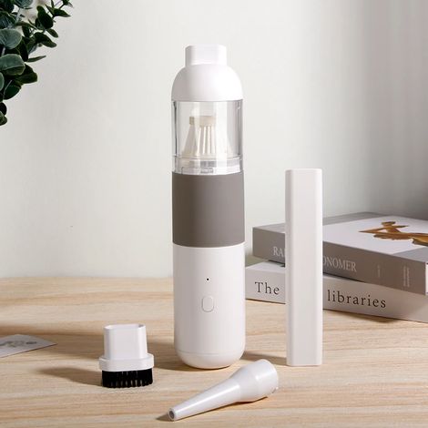 Aspirateur de voiture portable rechargeable, sans fil, à double usage, pour voiture et maison. (1/5)
