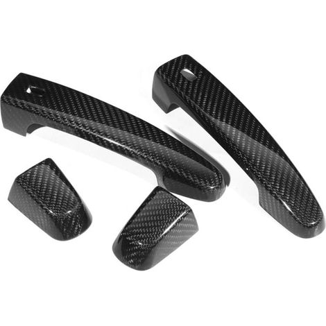 Online Store Garniture de couvercle de poignée de porte latérale en Fiber de carbone, 4 pièces, adaptée à Chevrolet Camaro 2017 – 2018 (1/4)