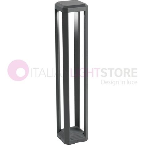 GES952- PALETTO LED 4000K 838LM 13W GRIGIO ANTRACITE IP65 80CM (1/2)