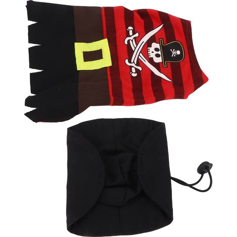 Déguisement de pirate lavable en machine pour chien, chiots et chatons (taille XL) (1/5)