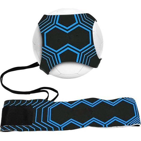 Attrezzo per allenare i calci nel calcio, strumento di allenamento a mani libere per bambini con cinghie regolabili e corda elastica, compatibile con palloni di taglia 3, 4 e 5. (1/5)
