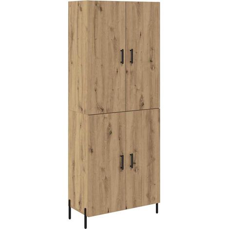 Maison Exclusive - Alacena Roble artesanal 69,5 x 34 x 180 cm Mad