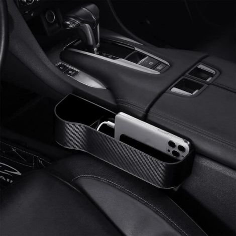 Organiseur Pour Siege De Voiture - Cuir Pu - Remplissage Entre Siege Et Console - Universel - 2 Pieces (1/4)