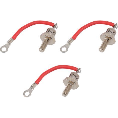 25A ZX25 12 Dieselgeneratordiode, kleiner tragbarer Gleichrichter, Ersatzteile, Zubehör, Teile, positives rotes Kabel, 3 Stück (1/5)