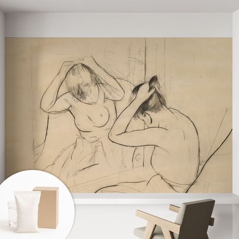 Papier peint intissé décoratif pour salon chambre et cuisine Facile à poser avec colle Élégance artistique 152x104 cm (1/5)