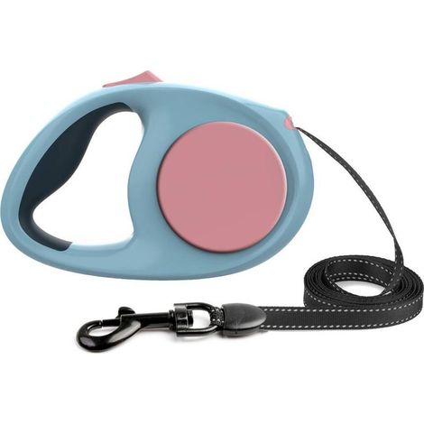 Laisse Chien Enrouleur Gros Chien,Laisses RéTractables pour Chiens 50kg,Freinage et Verrouillage à Un Bouton,Laisse Enrouleur pour Gros Chien pour Moins de 100 LB Moyen et Grand Chiens (1/5)
