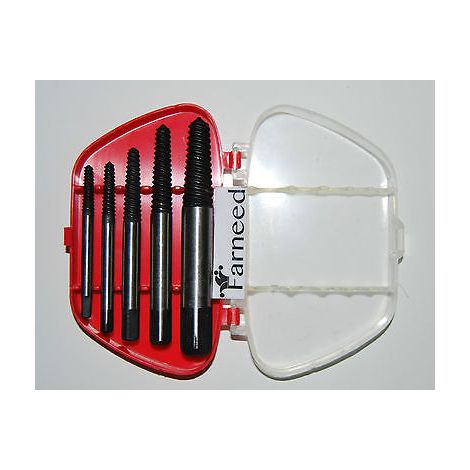 ESTRATTORE CONICO VITI SPEZZATE TIRAPRIGIONIERI SET 5PZ ESTRATTORI PERNI mod1