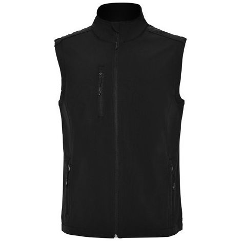 Chaleco softshell de 2 capas con forro interior en tejido polar QUEBEC ROLY XXXL Negro