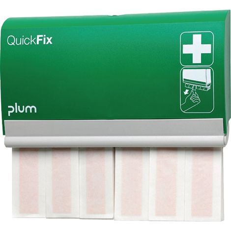 Pflasterspender QuickFix B233xH.133xT.30 m.2x30 elastischen Fingerverbänden PLUM (1/5)