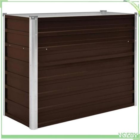Lit surélevé de jardin - FAFEICY - 45719 - Marron - Acier galvanisé - 100 x 40 x 77 cm (1/5)
