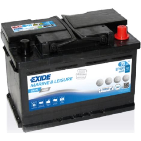 Batería Tudor Dual AGM EP600 Exide