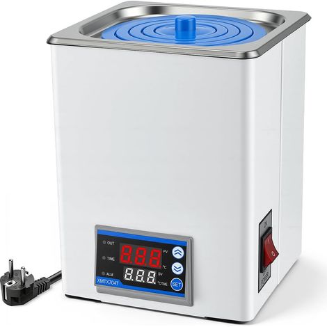 300W Bain Marie de Laboratoire 3,5L Acier Inoxydable, Bain d'Eau de Laboratoire Numérique Scientifique avec Contrôle Précise de Température 0-100°C Minuterie, Bain Marie Thermostatique, Affichage LED (1/5)