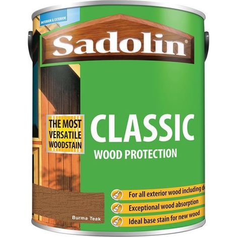 Sadolin Classic Wood Protection Burma Teak 5 litre SAD5028481