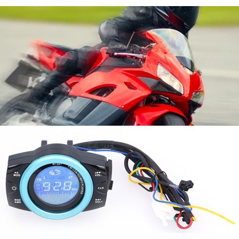 Accessoires pour moto, lecteur amplificateur audio MP3 pour moto (télécommande livrée avec batterie intégrée). (1/5)