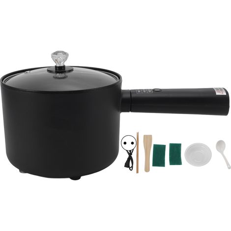 Bouilloire électrique bleue 1,8L grande capacité multifonction, manche long portable mini casserole pour dortoir bureau, fiche UE 220V (1/5)