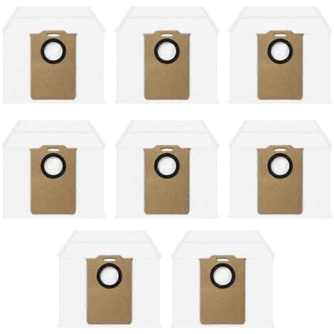 Lot de 8 sacs à poussière pour aspirateurs Monsga MS1 MAX / Ultenic T10 Lite / Liectroux M70 Pro / BPMIO B15 Plus / Lubluelu L15 Plus (1/5)