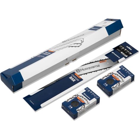 Kit guide-chaîne + 2 chaînes Husqvarna 325 1,5 64 maillons S35G X-Force