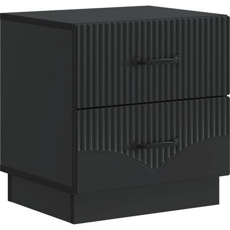 Bedside Cabinet Black 43 x 34.5 x 44.5 cm Engineered Wood vidaXL