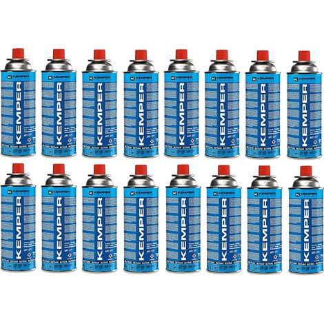 16 PEZZI - BOMBOLETTA CARTUCCIA A GAS DA 390 ML  KEMPER