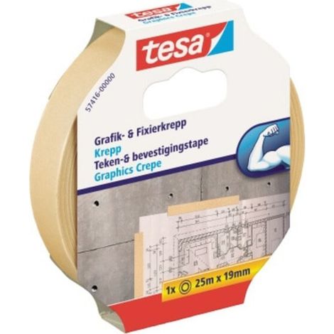 tesa 57416-00000-02 Kreppband (L x B) 25 m x 19 mm 1 St. (1/5)